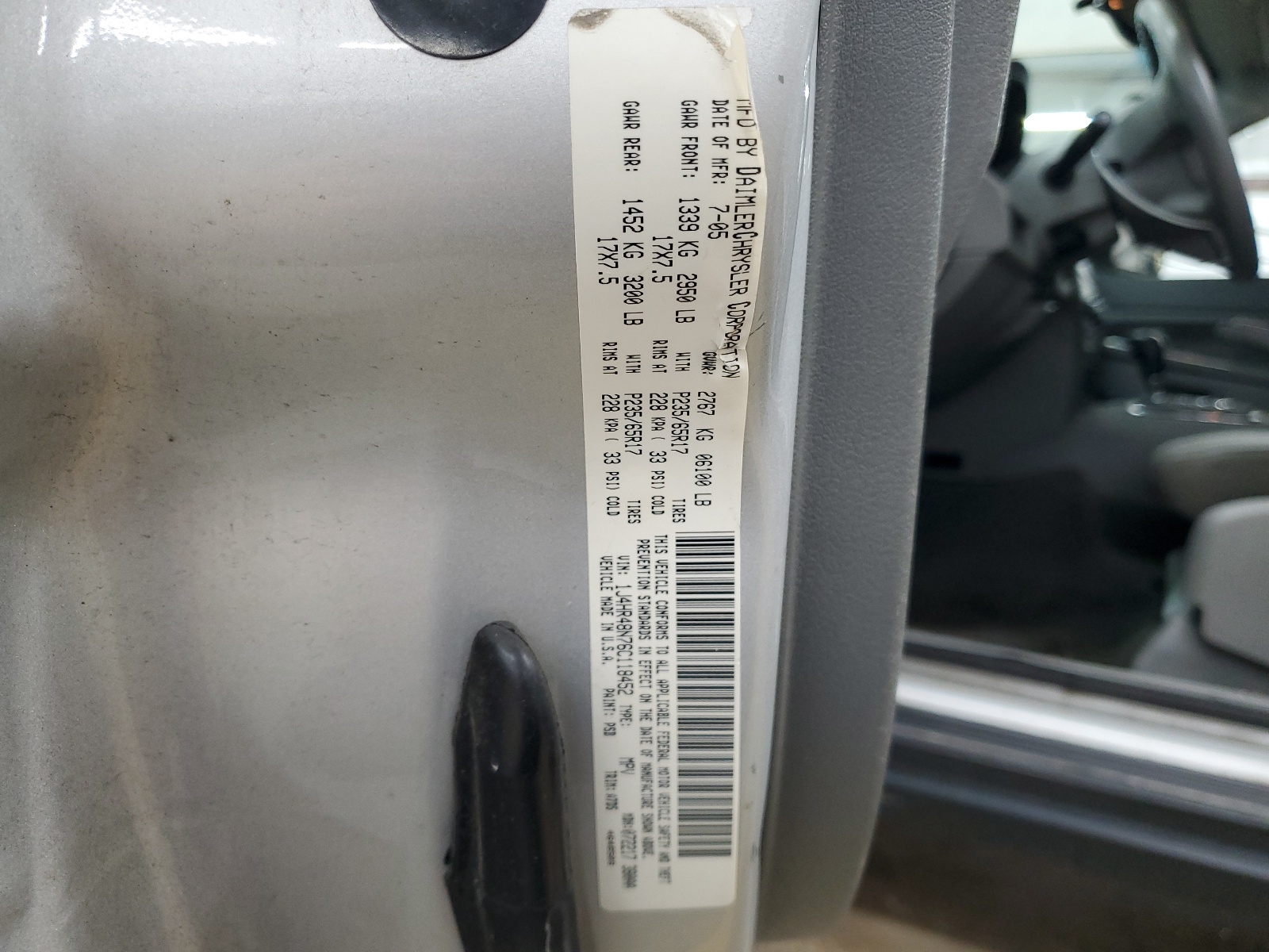 1J4HR48N76C118452 2006 Jeep Grand Cherokee Laredo