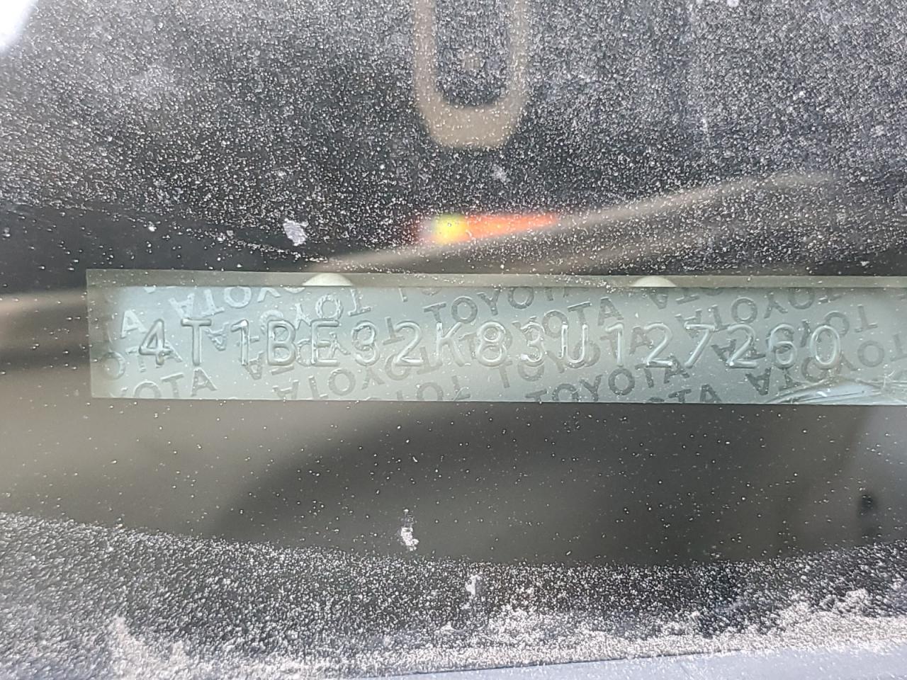 2003 Toyota Camry Le VIN: 4T1BE32K83U127260 Lot: 64278564