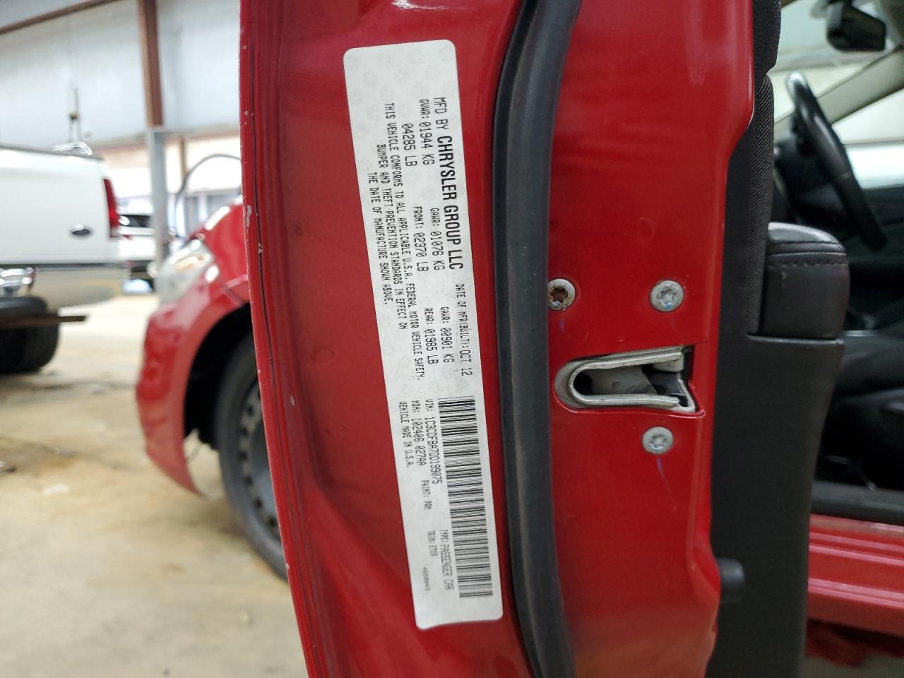 2013 Dodge Dart Sxt VIN: 1C3CDFBA7DD199075 Lot: 63203594