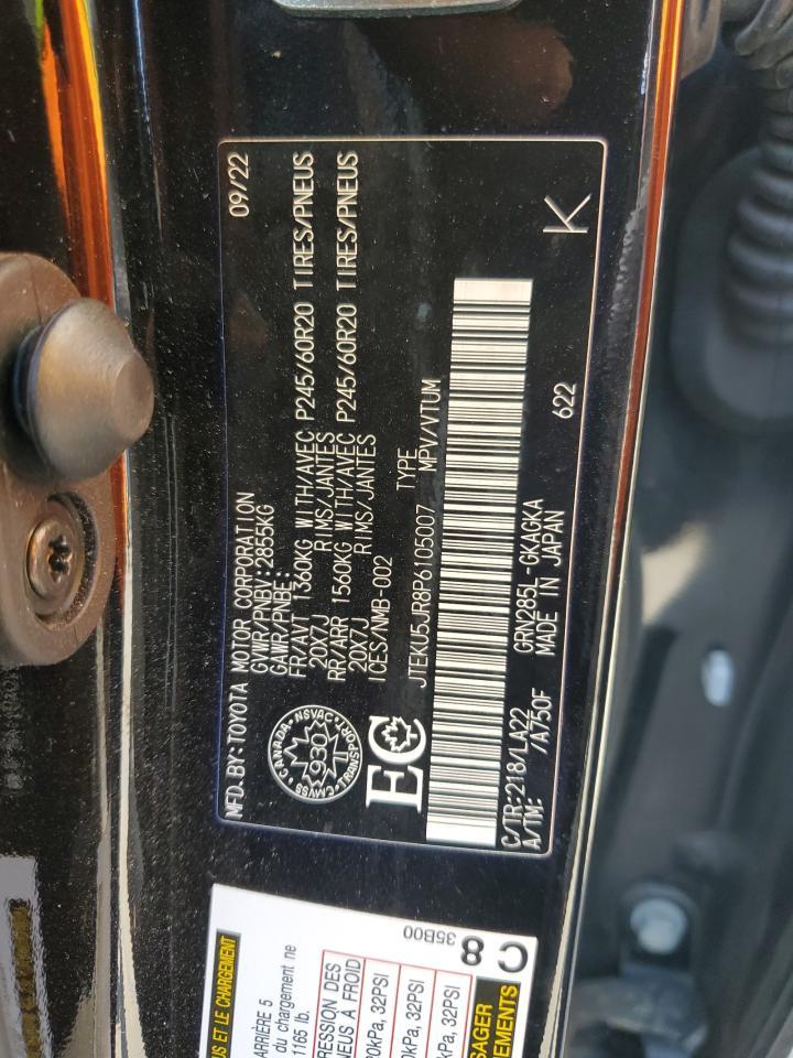 2023 Toyota 4Runner Limited VIN: JTEKU5JR8P6105007 Lot: 65037364