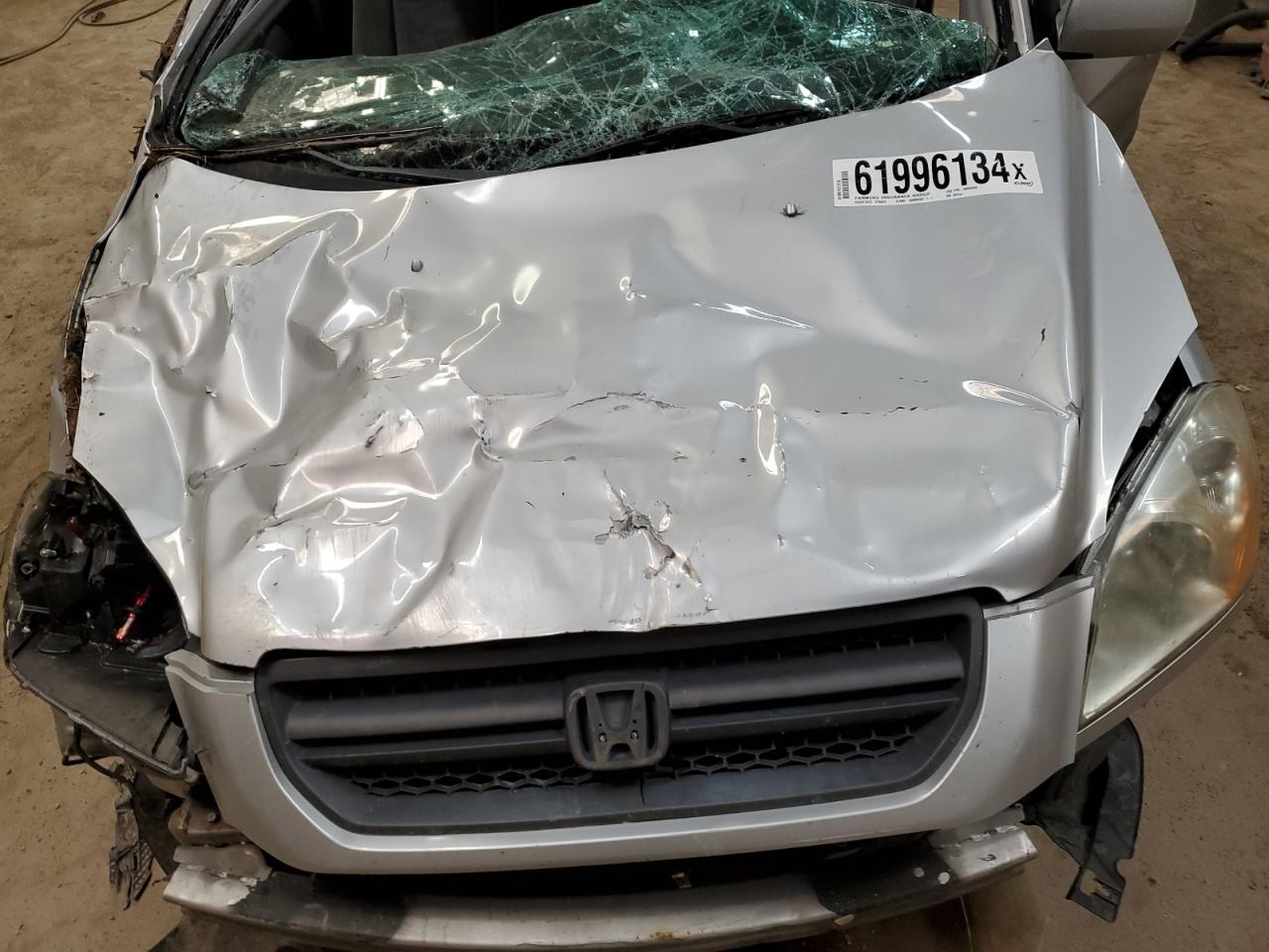 2004 Honda Pilot Ex VIN: 2HKYF18424H555944 Lot: 61996134