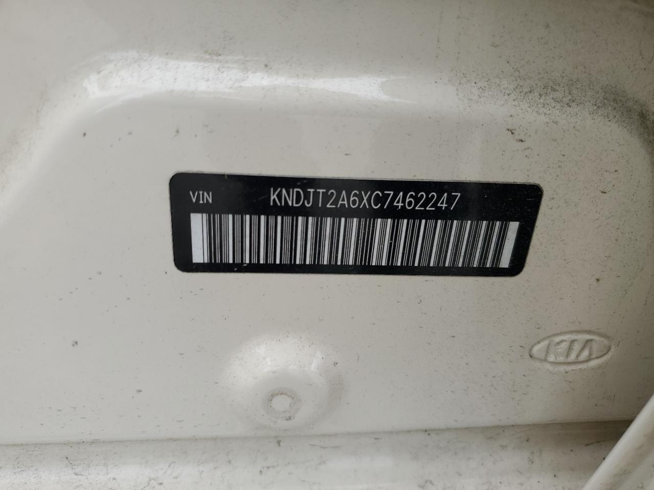 2012 Kia Soul + VIN: KNDJT2A6XC7462247 Lot: 60893894