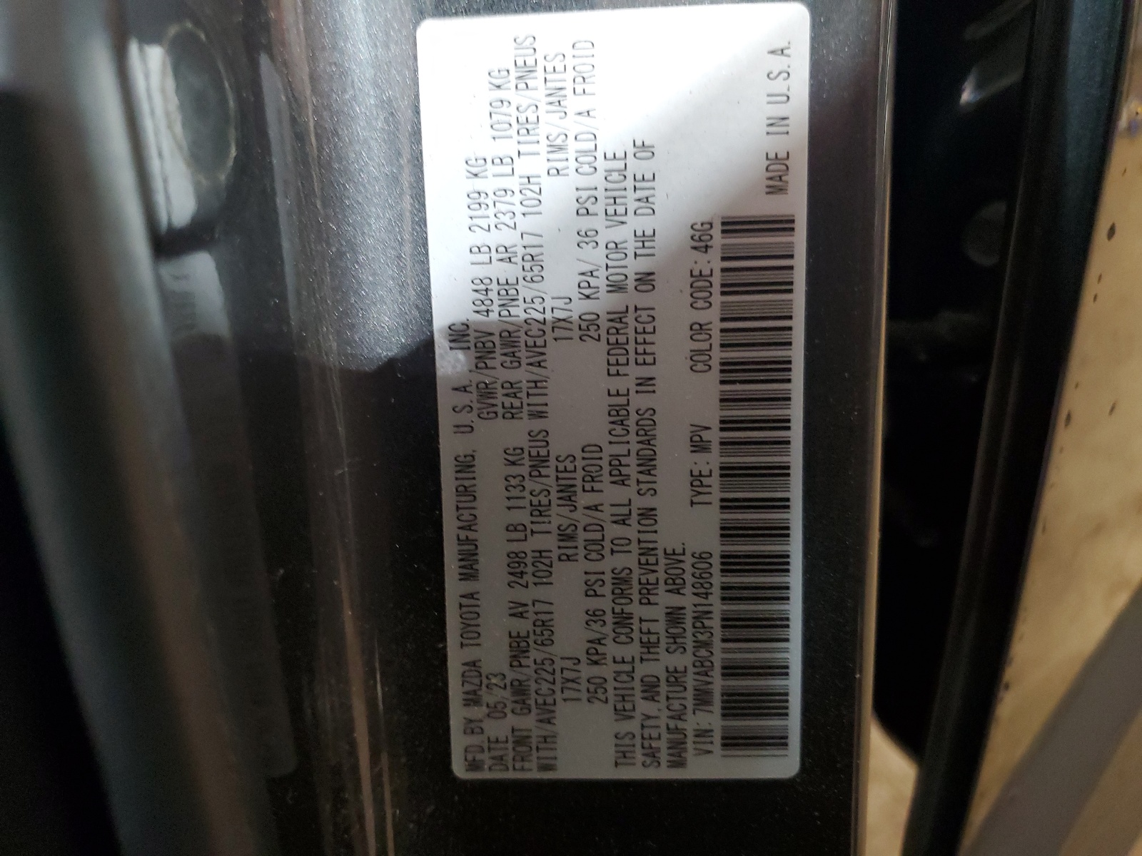 7MMVABCM3PN148606 2023 Mazda Cx-50 Preferred Plus