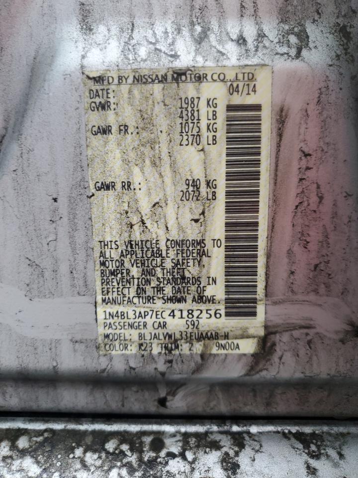 1N4BL3AP7EC418256 2014 Nissan Altima 3.5S