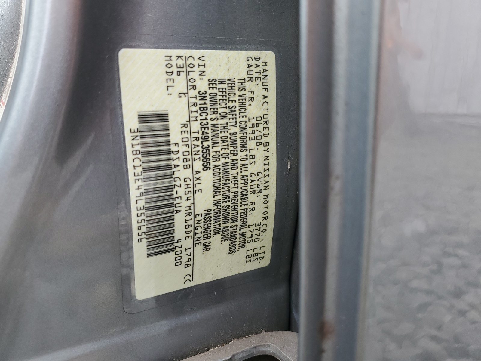 3N1BC13E49L355656 2009 Nissan Versa S