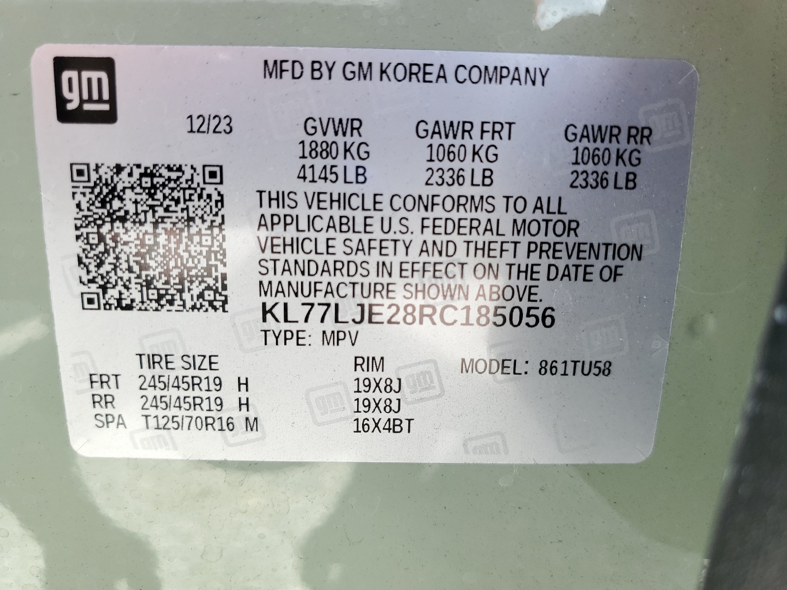 KL77LJE28RC185056 2024 Chevrolet Trax 2Rs