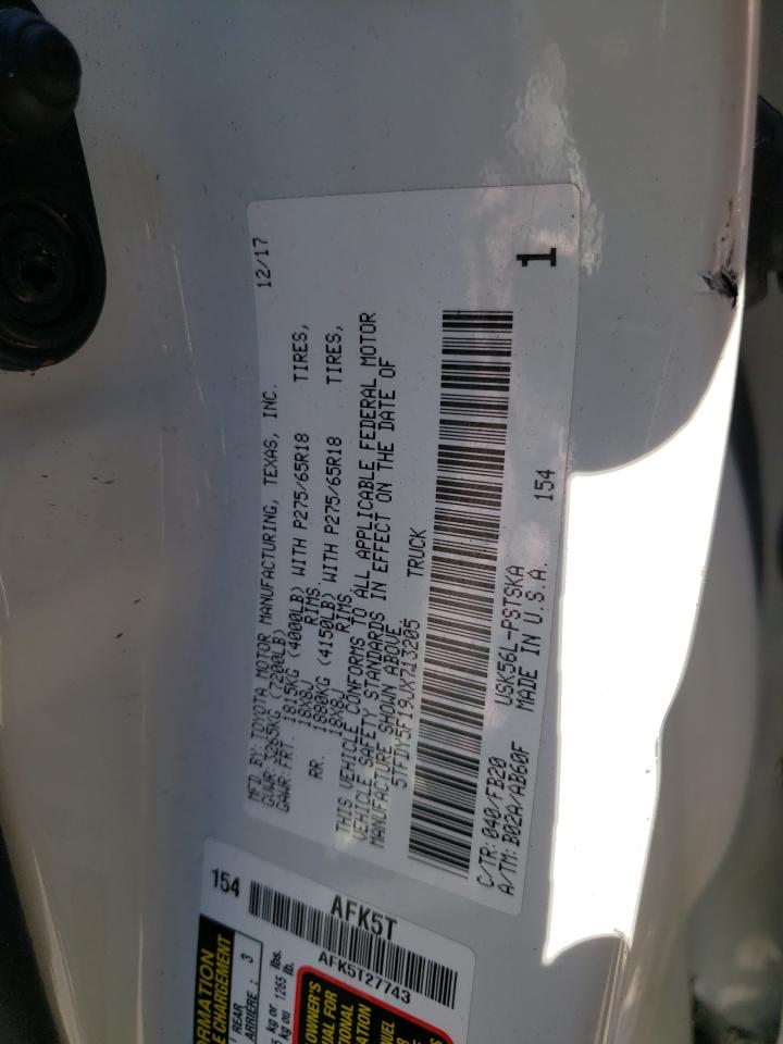 5TFDY5F19JX713205 2018 Toyota Tundra Crewmax Sr5