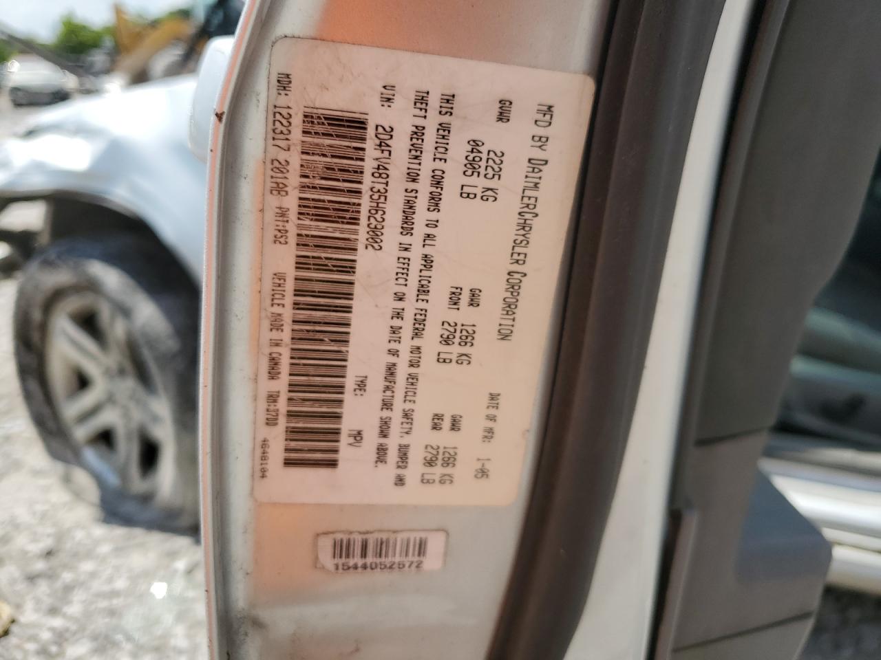 2005 Dodge Magnum Se VIN: 2D4FV48T35H629002 Lot: 62950354