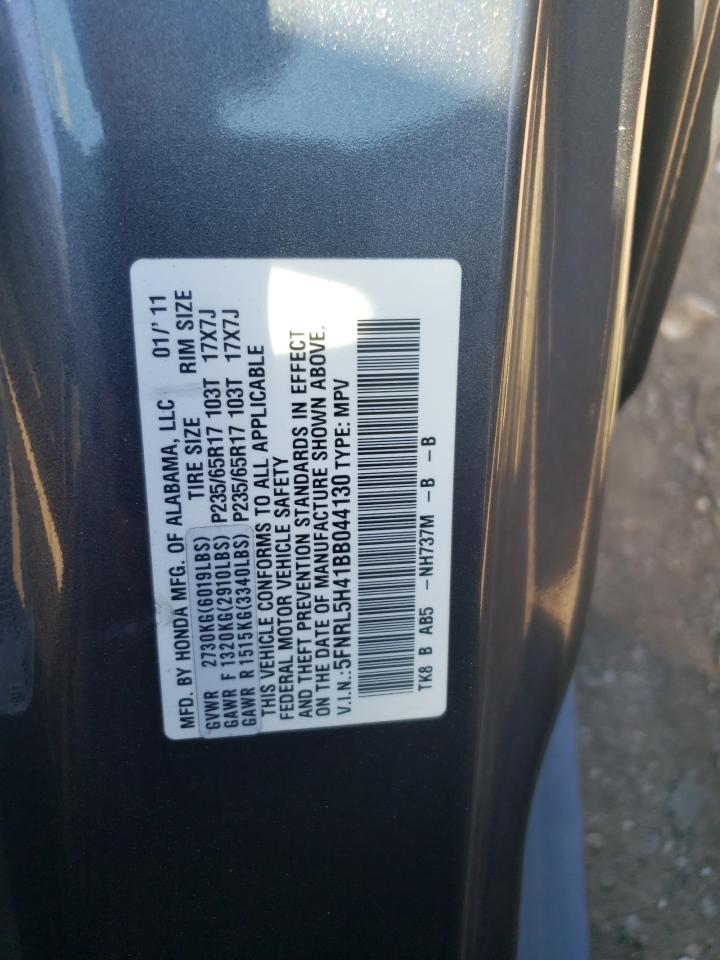 2011 Honda Odyssey Ex VIN: 5FNRL5H41BB044130 Lot: 63562774