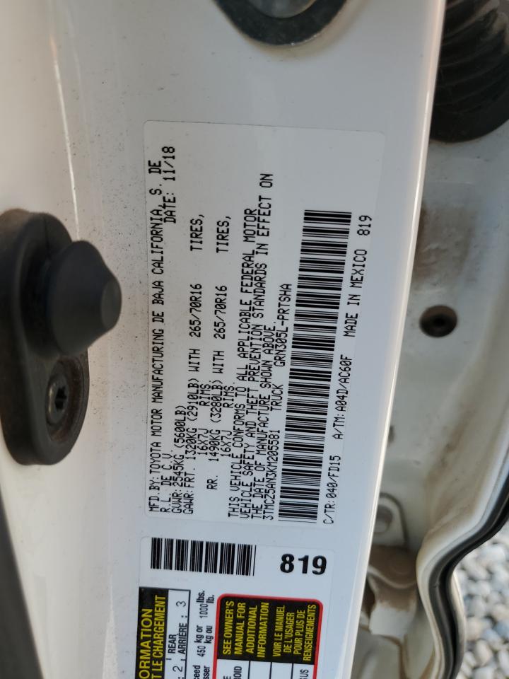 2019 Toyota Tacoma Double Cab VIN: 3TMCZ5AN3KM205581 Lot: 62478194