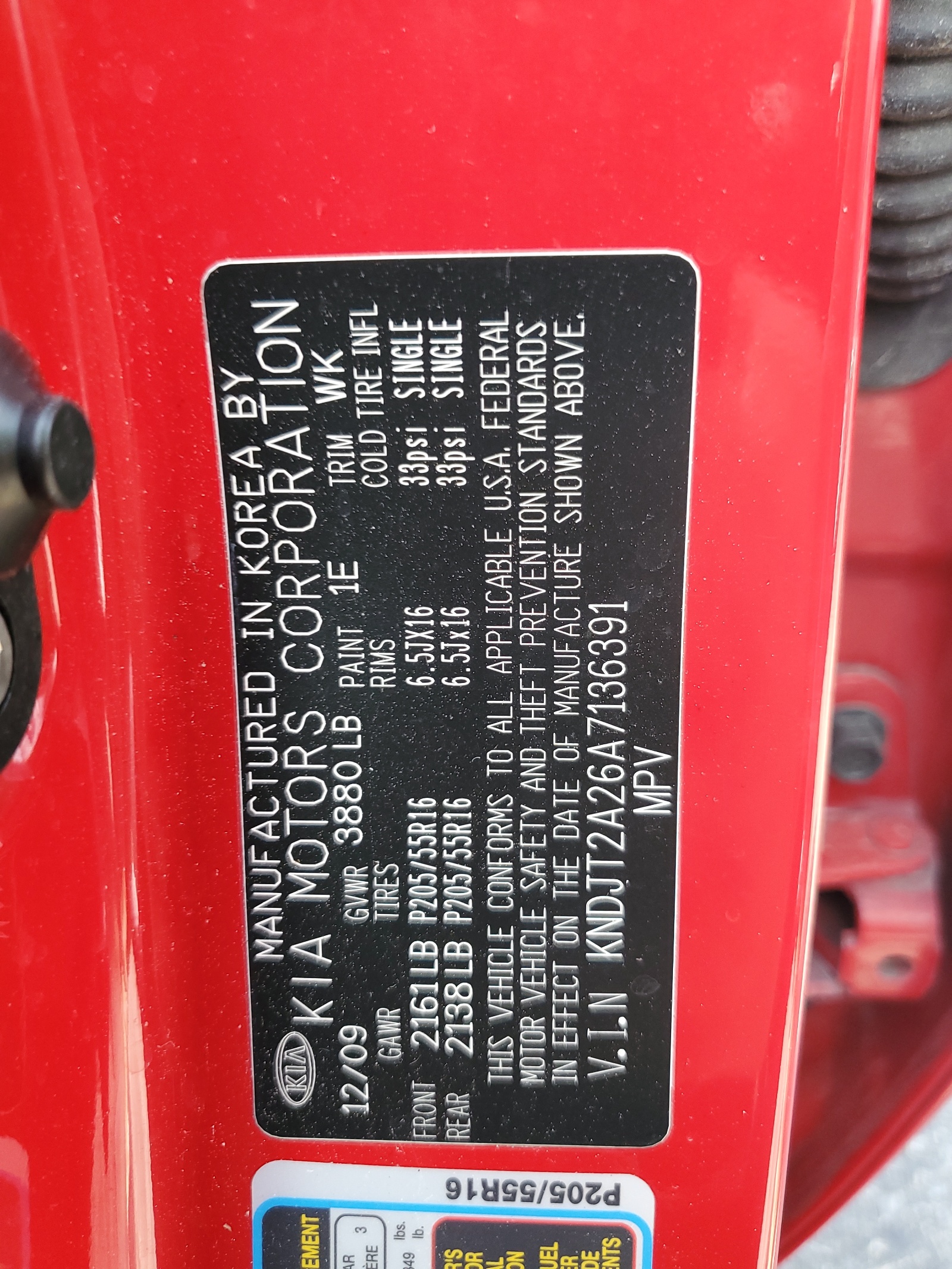 KNDJT2A26A7136391 2010 Kia Soul +