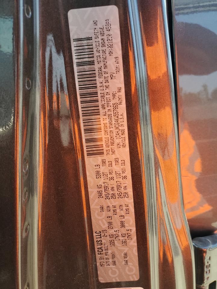 2019 Jeep Wrangler Unlimited Sport VIN: 1C4HJXDG4KW557865 Lot: 61995224