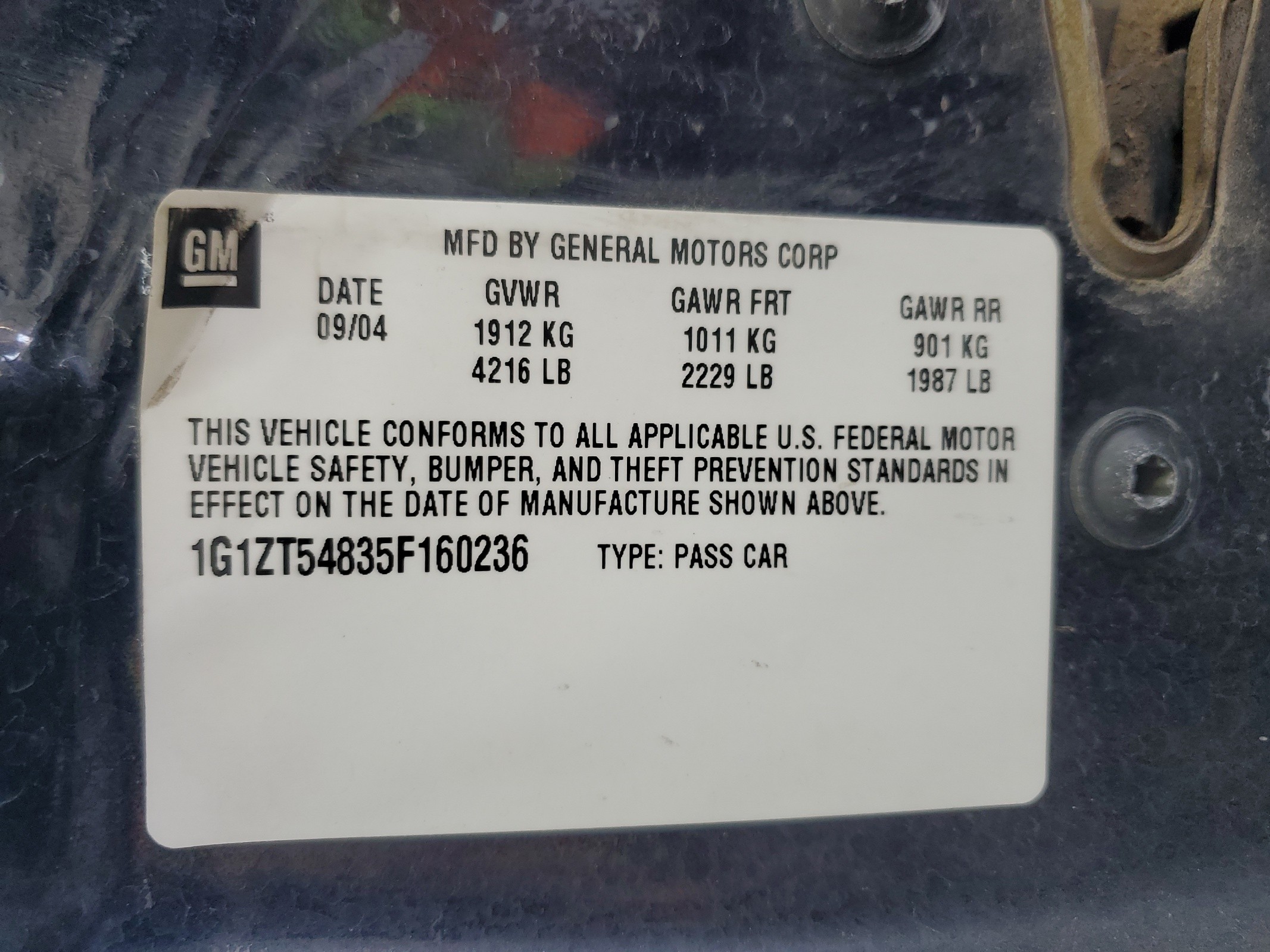 1G1ZT54835F160236 2005 Chevrolet Malibu Ls