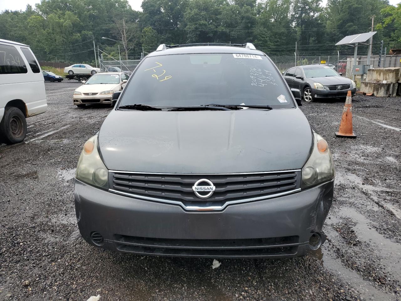 2008 Nissan Quest S VIN: 5N1BV28UX8N114417 Lot: 64786714