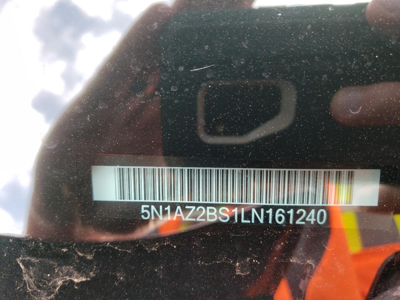 2020 Nissan Murano Sv VIN: 5N1AZ2BS1LN161240 Lot: 63767084