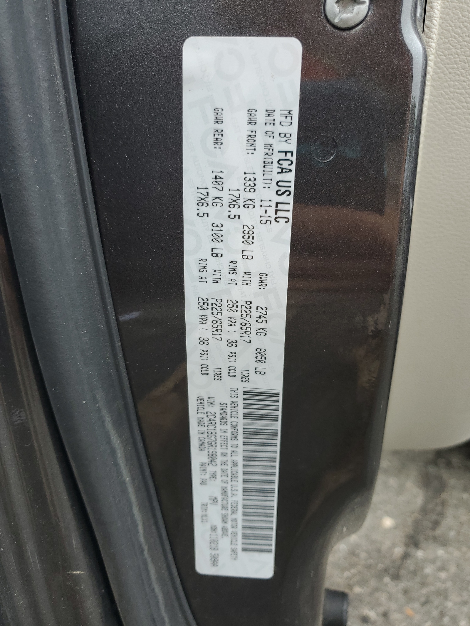 2C4RC1BG7GR198042 2016 Chrysler Town & Country Touring