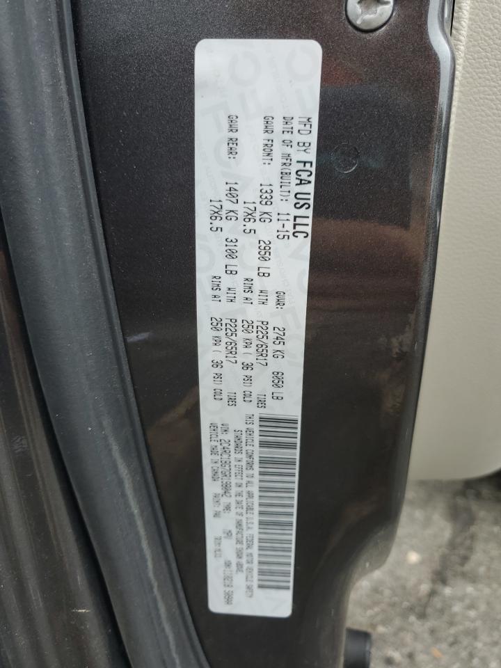 2016 Chrysler Town & Country Touring VIN: 2C4RC1BG7GR198042 Lot: 63389644