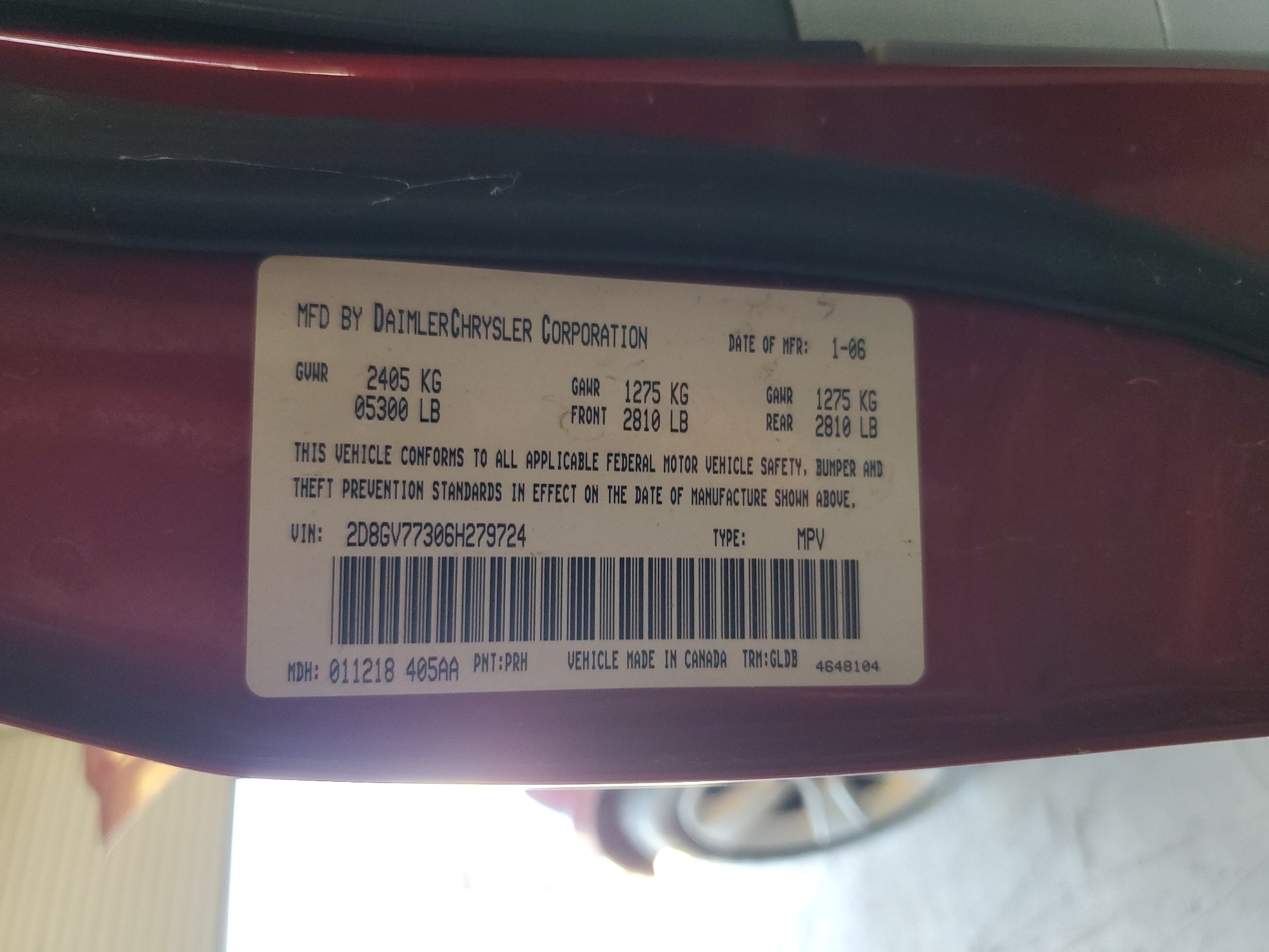 2D8GV77306H279724 2006 Dodge Magnum Srt-8