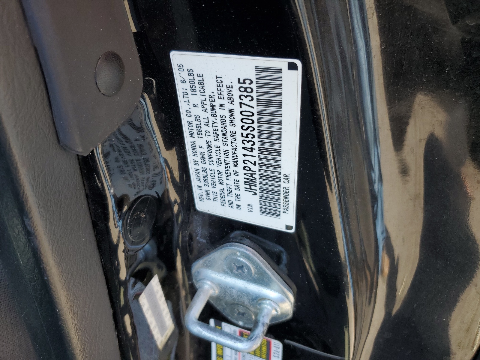 JHMAP21435S007385 2005 Honda S2000