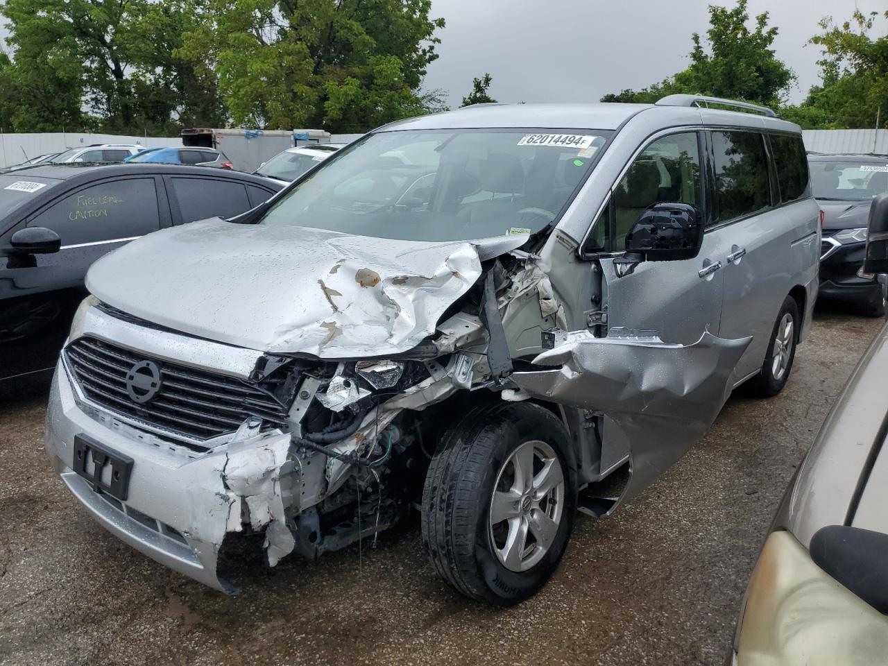 2016 Nissan Quest S VIN: JN8AE2KP6G9155755 Lot: 62014494