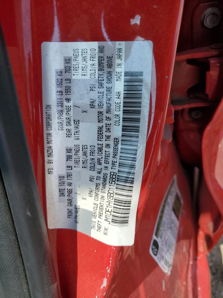 2011 Mazda Mazda2 VIN: JM1DE1HY8B0115869 Lot: 64124124