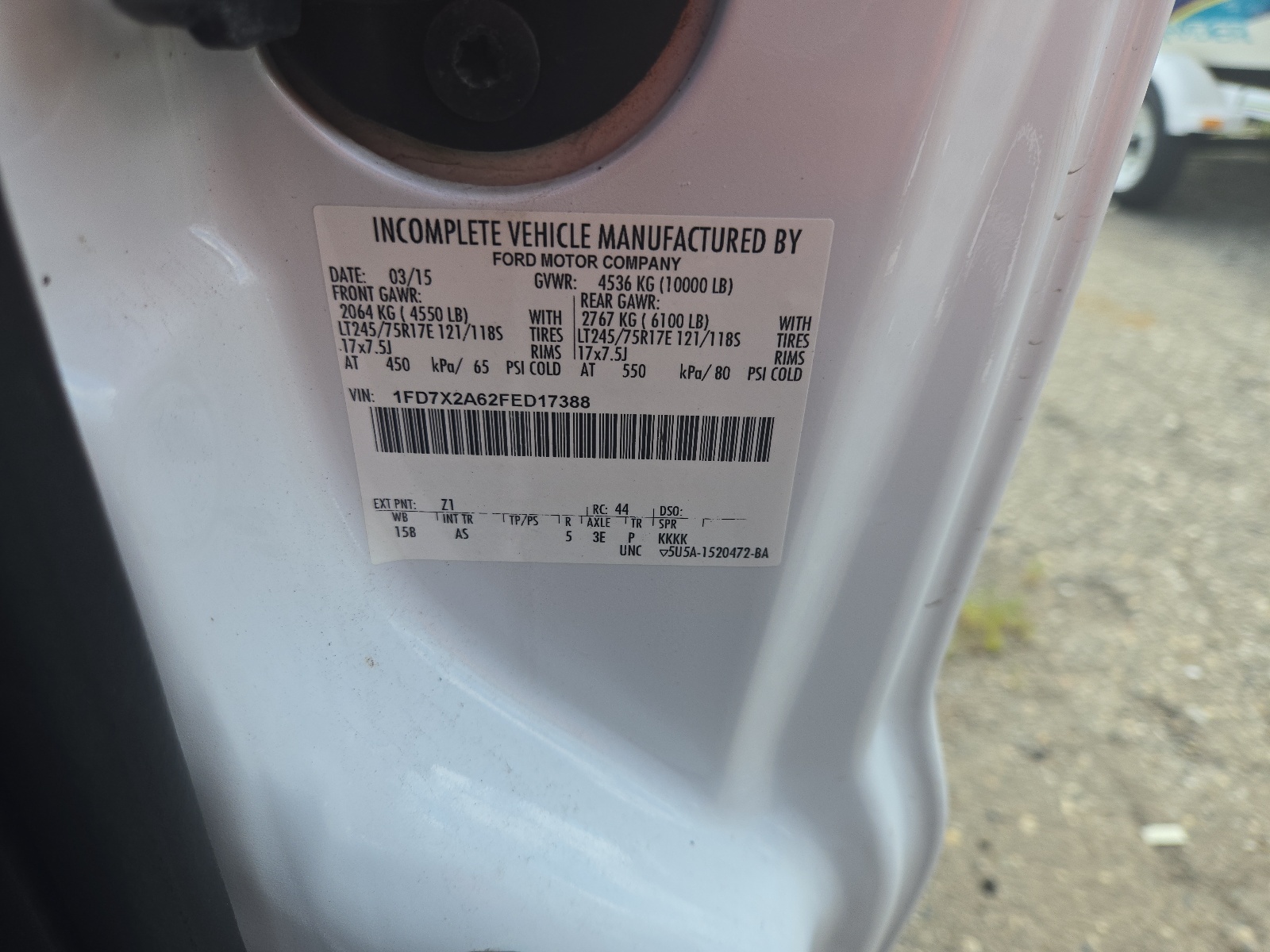 1FD7X2A62FED17388 2015 Ford F250 Super Duty