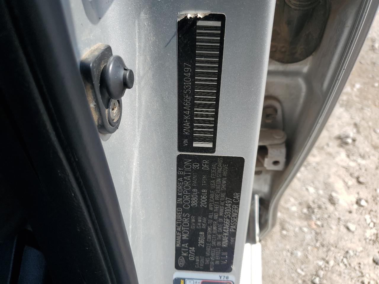 2015 Kia Forte Lx VIN: KNAFK4A66F5310497 Lot: 64006704