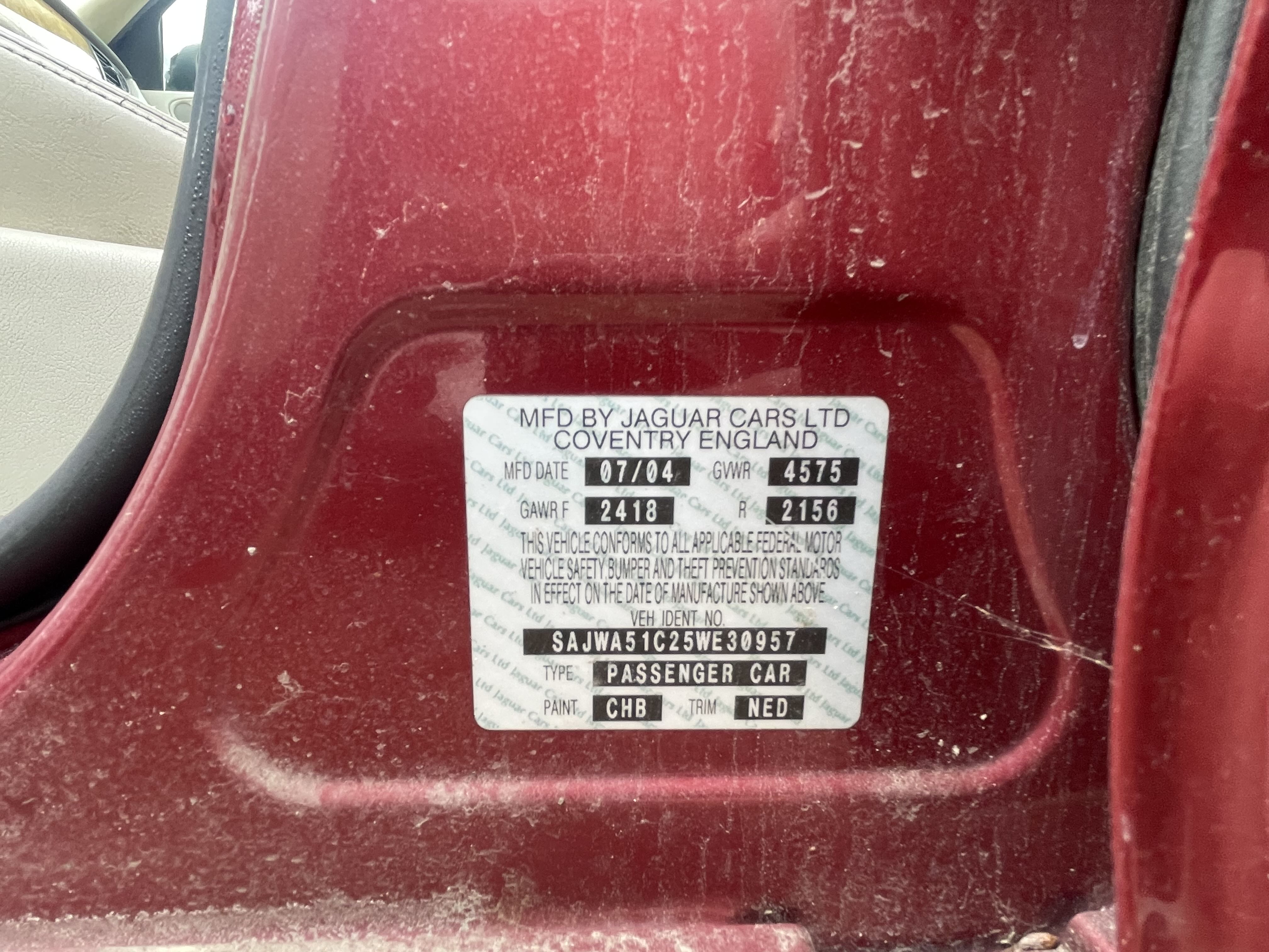 SAJWA51C25WE30957 2005 Jaguar X-Type 3.0