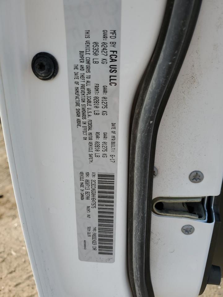 2017 Chrysler 300 S VIN: 2C3CCAGG0HH647975 Lot: 63655634