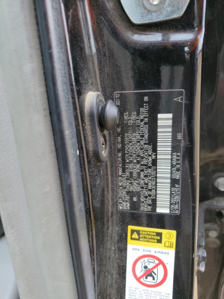 2012 Toyota Highlander Limited VIN: 5TDDK3EH6CS129213 Lot: 63792984