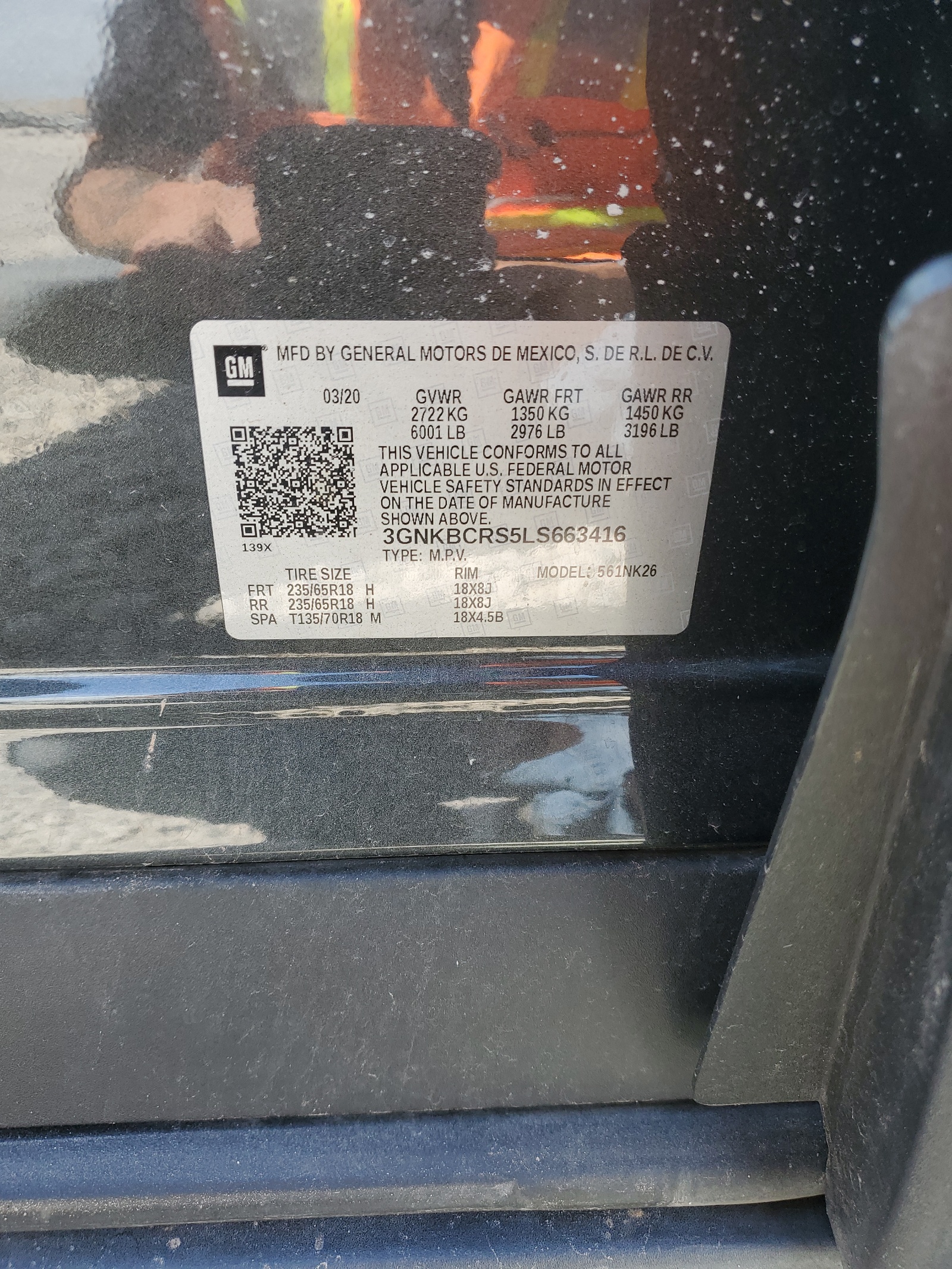 3GNKBCRS5LS663416 2020 Chevrolet Blazer 2Lt