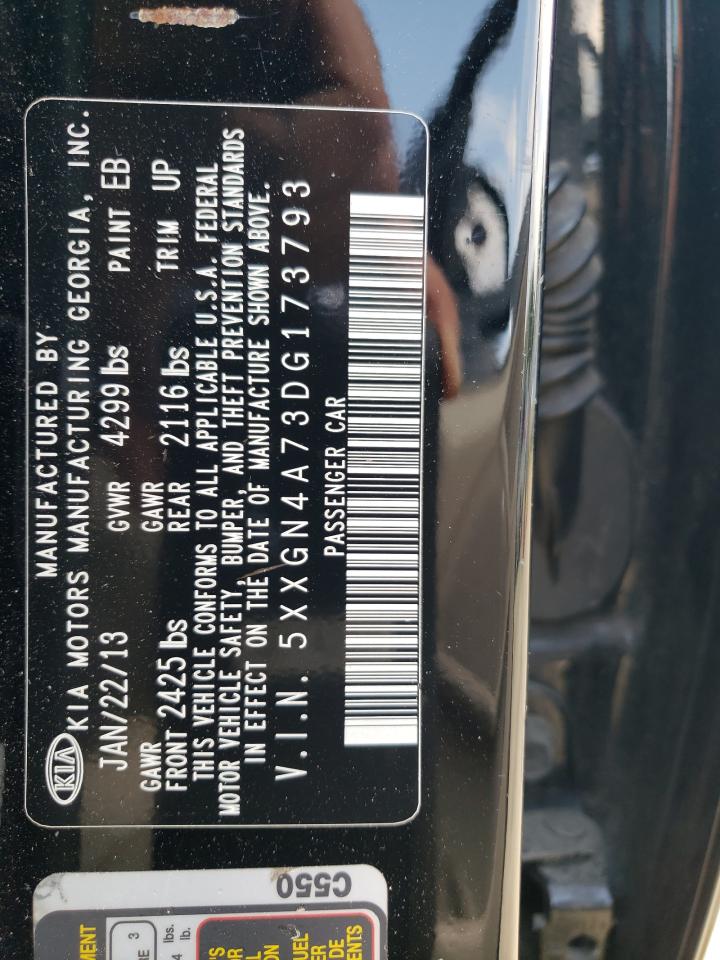 2013 Kia Optima Ex VIN: 5XXGN4A73DG173793 Lot: 62450834