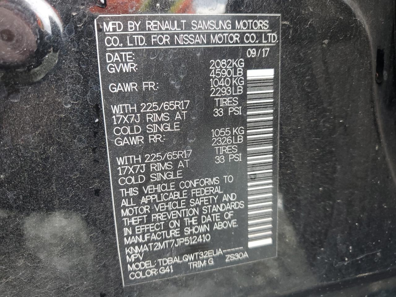 KNMAT2MT7JP512410 2018 NISSAN ROGUE - Image 15