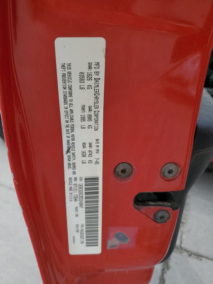 2005 Dodge Neon Base VIN: 1B3ES26C95D249007 Lot: 65256394