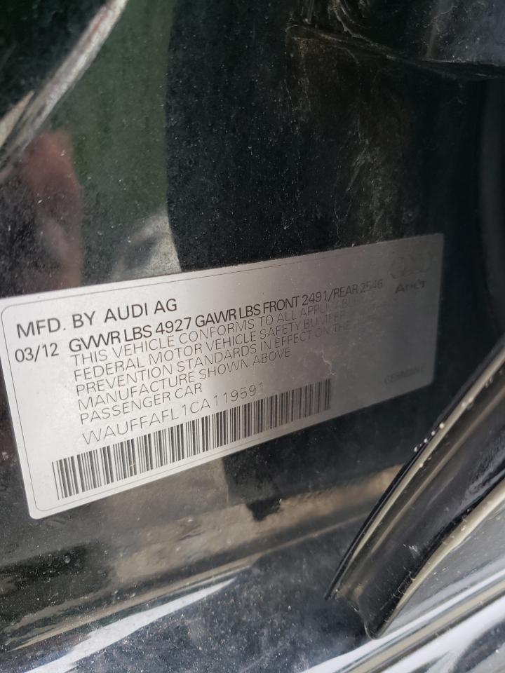 2012 Audi A4 Premium Plus VIN: WAUFFAFL1CA119591 Lot: 62672244