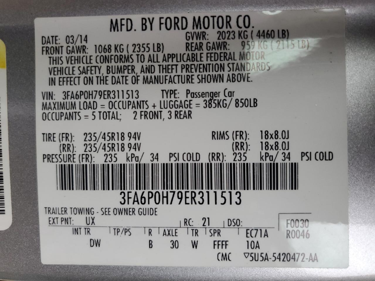 2014 Ford Fusion - Image 12