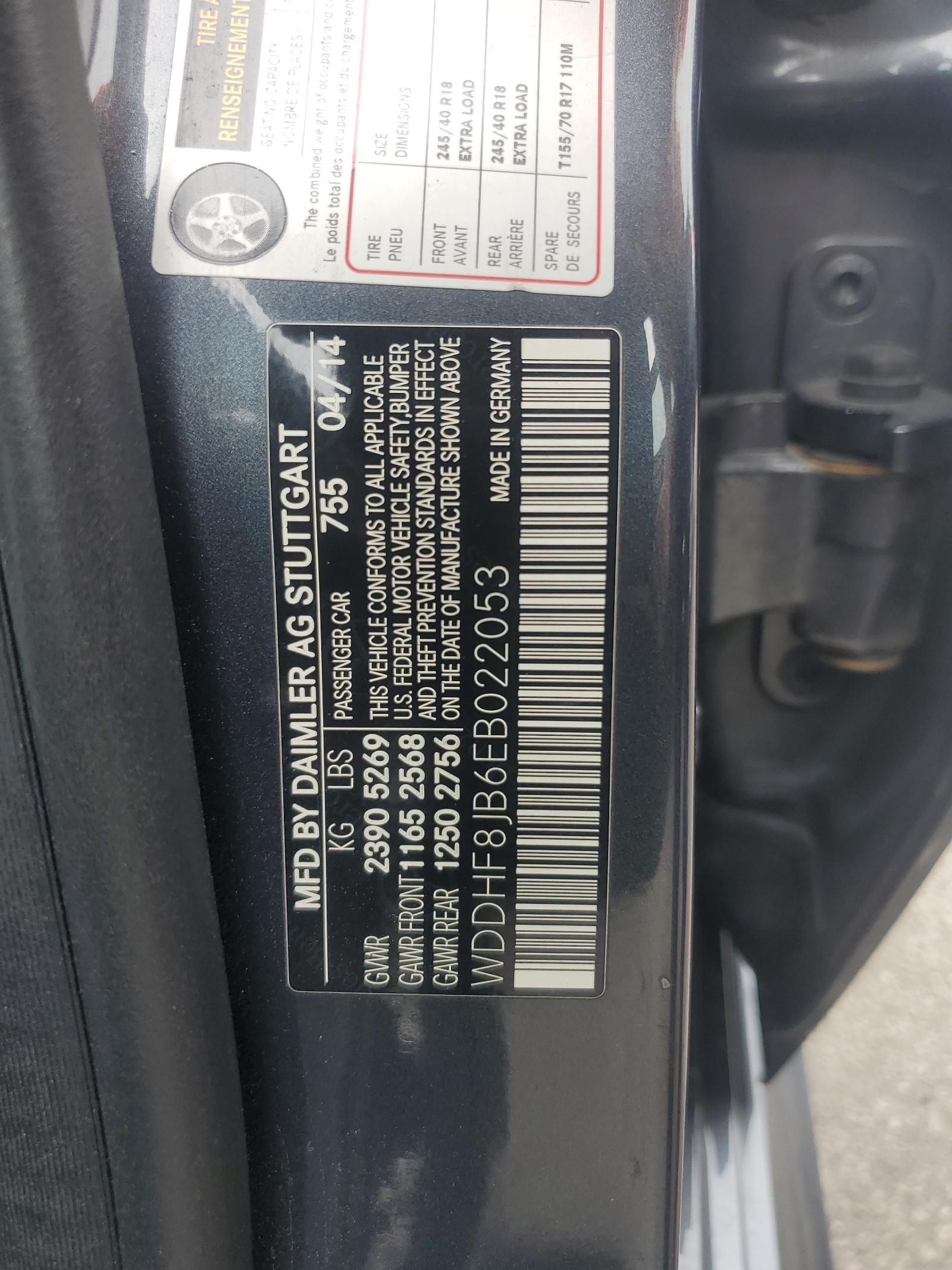 WDDHF8JB6EB022053 2014 Mercedes-Benz E 350 4Matic