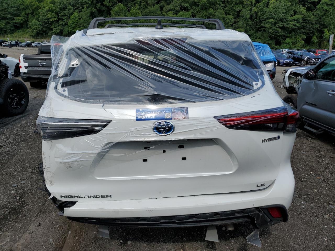 2022 Toyota Highlander Hybrid Le VIN: 5TDBBRCHXNS550318 Lot: 63651834