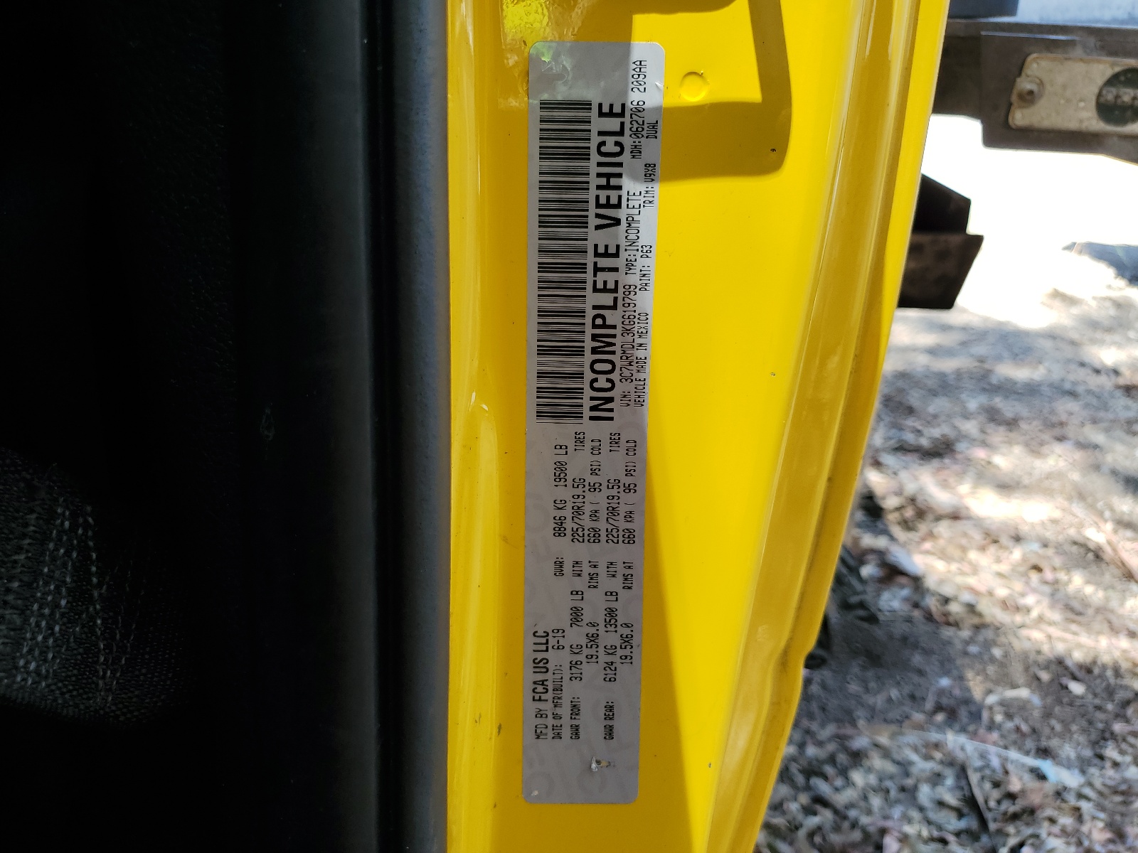 3C7WRMDL3KG619799 2019 Ram 5500