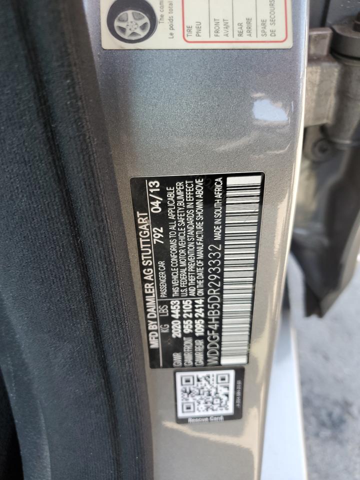 2013 Mercedes-Benz C 250 VIN: WDDGF4HB5DR293332 Lot: 62287134