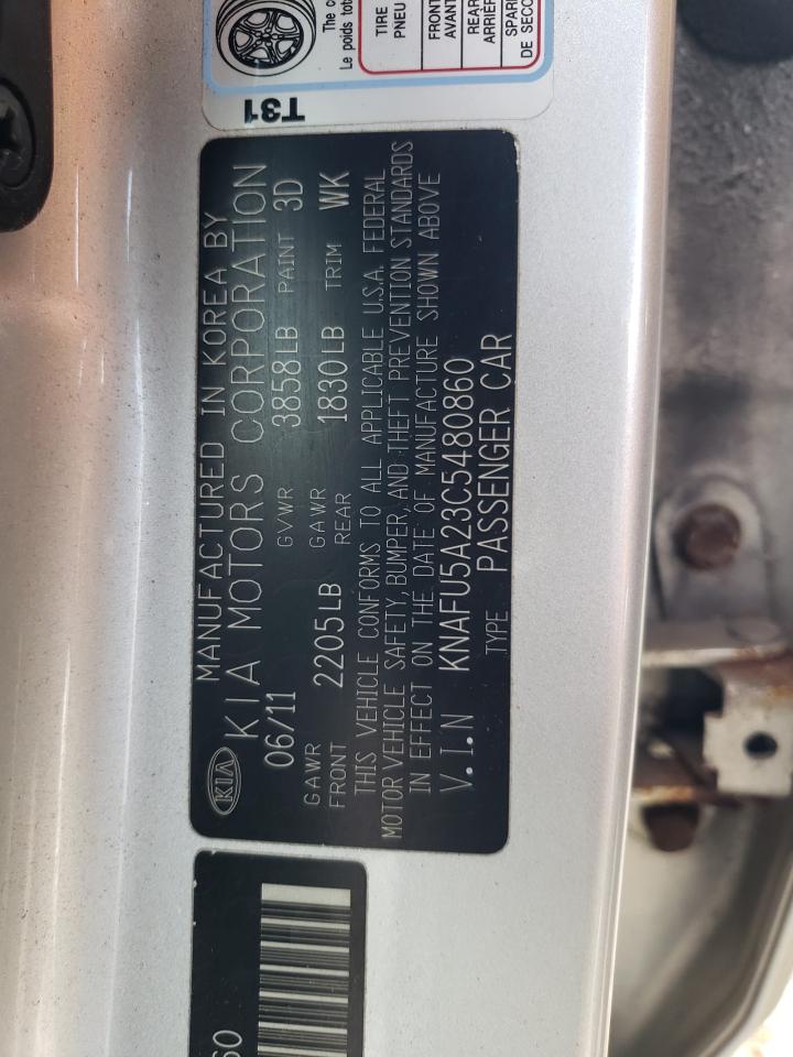 2012 Kia Forte Ex VIN: KNAFU5A23C5480860 Lot: 63906604