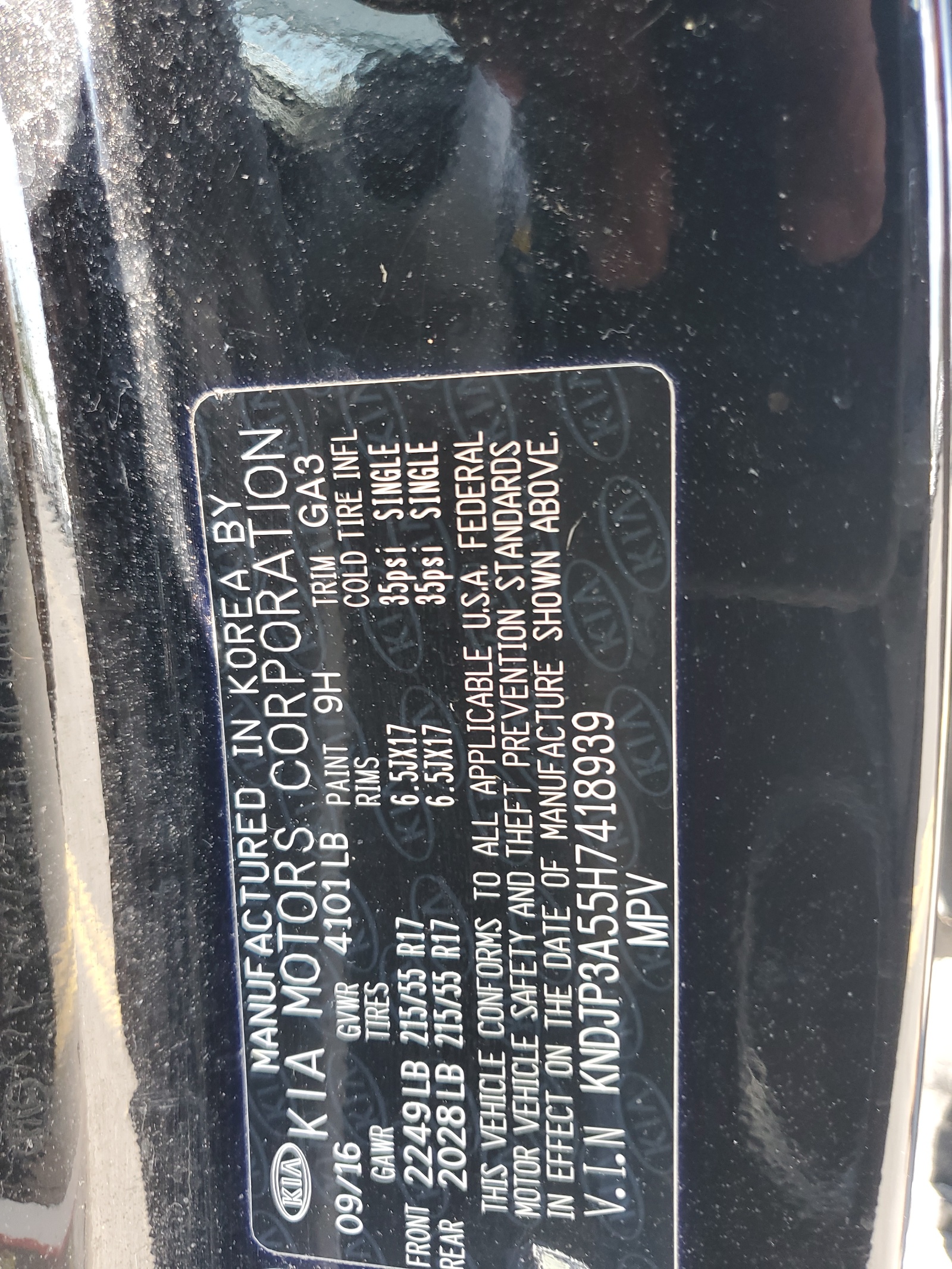 KNDJP3A55H7418939 2017 Kia Soul +