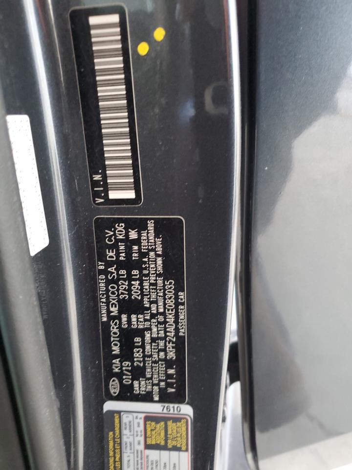 2019 Kia Forte Fe VIN: 3KPF24AD4KE083035 Lot: 63257414