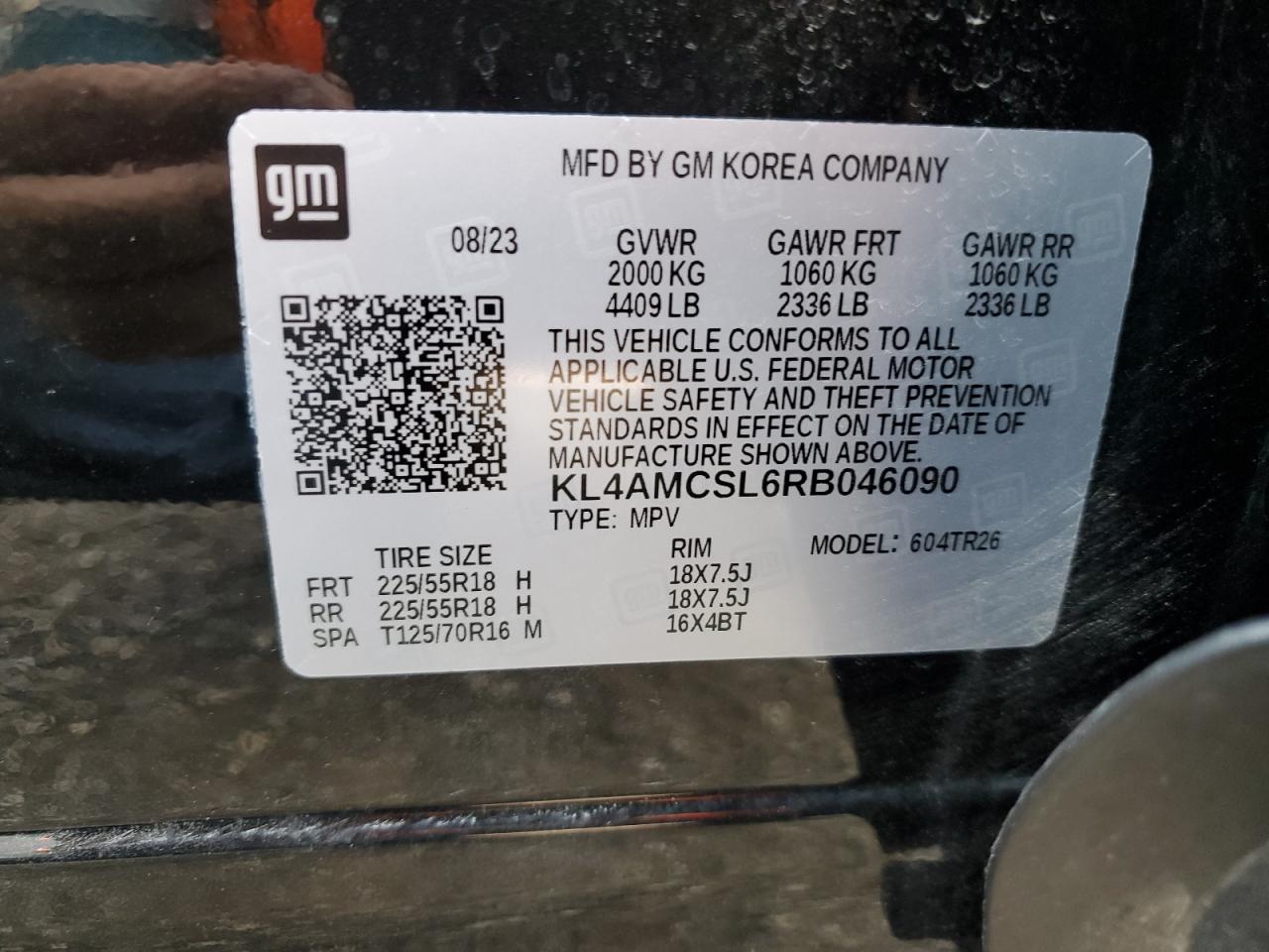 KL4AMCSL6RB046090 2024 Buick Encore Gx Preferred