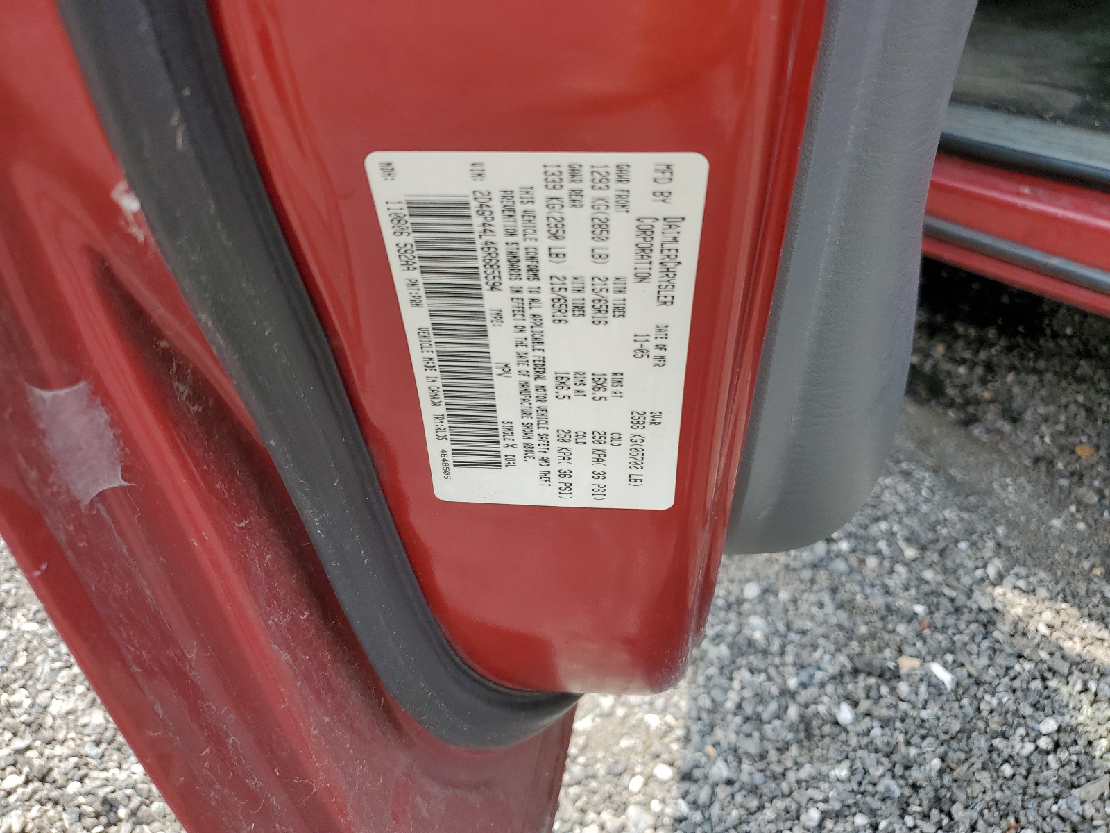 2D4GP44L46R685594 2006 Dodge Grand Caravan Sxt