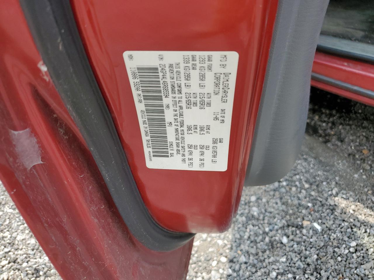 2006 Dodge Grand Caravan Sxt VIN: 2D4GP44L46R685594 Lot: 64773144