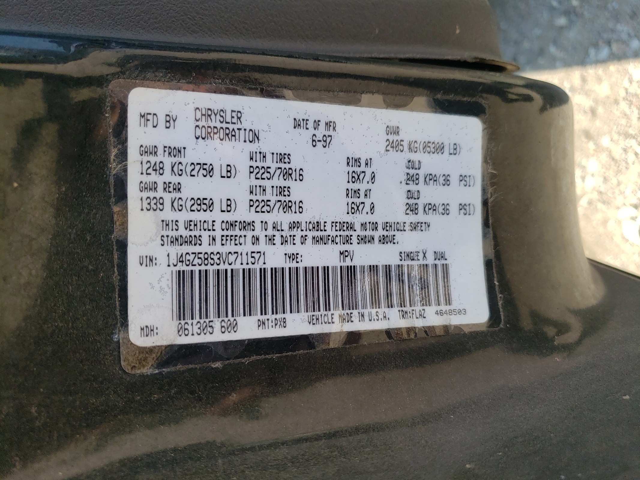 1J4GZ58S3VC711571 1997 Jeep Grand Cherokee Laredo