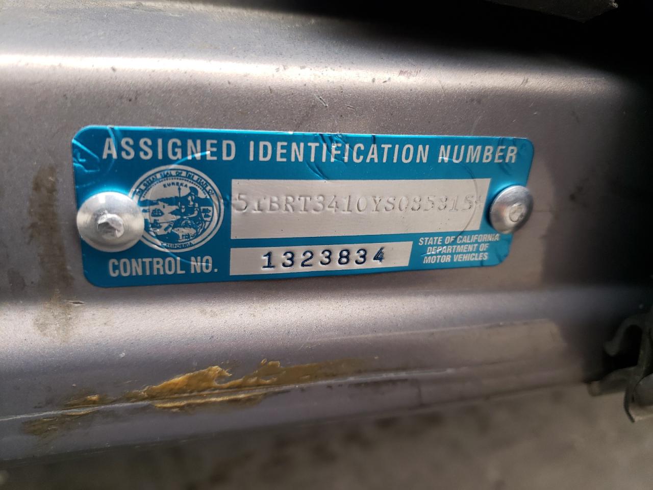2000 Toyota Tundra Access Cab VIN: 5TBRT3410YS085815 Lot: 54712194
