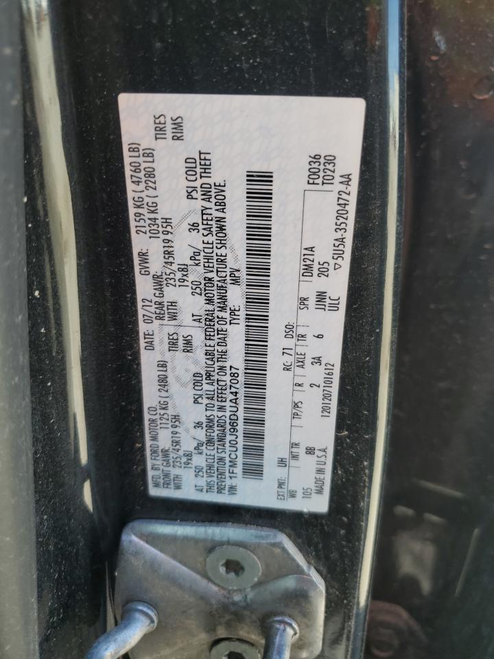 2013 Ford Escape Titanium VIN: 1FMCU0J96DUA47087 Lot: 61172434