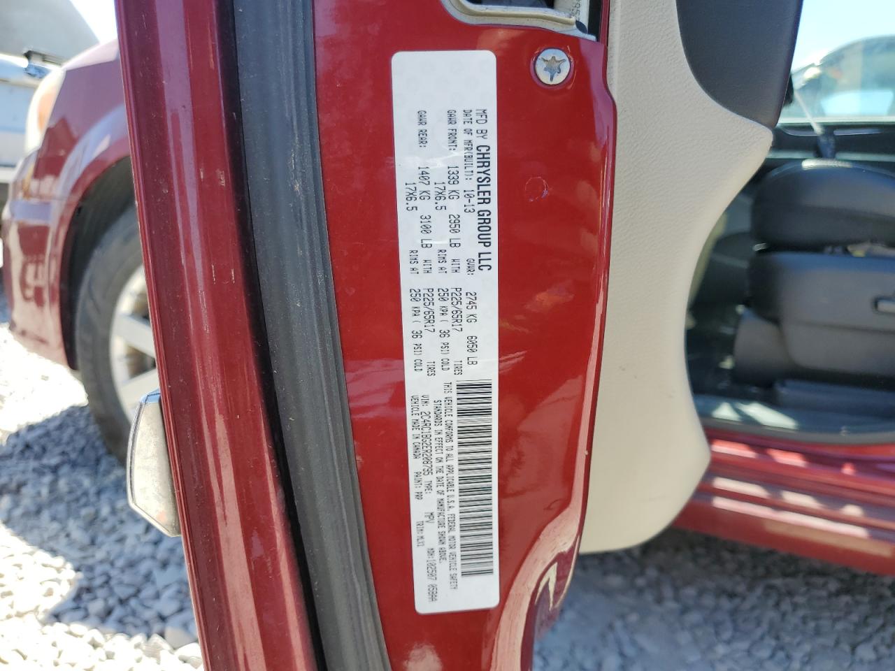 2014 Chrysler Town & Country Touring VIN: 2C4RC1BG2ER208795 Lot: 62247664